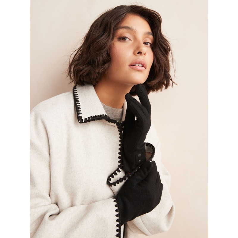 Black Wool Blend Gloves 1 Pack