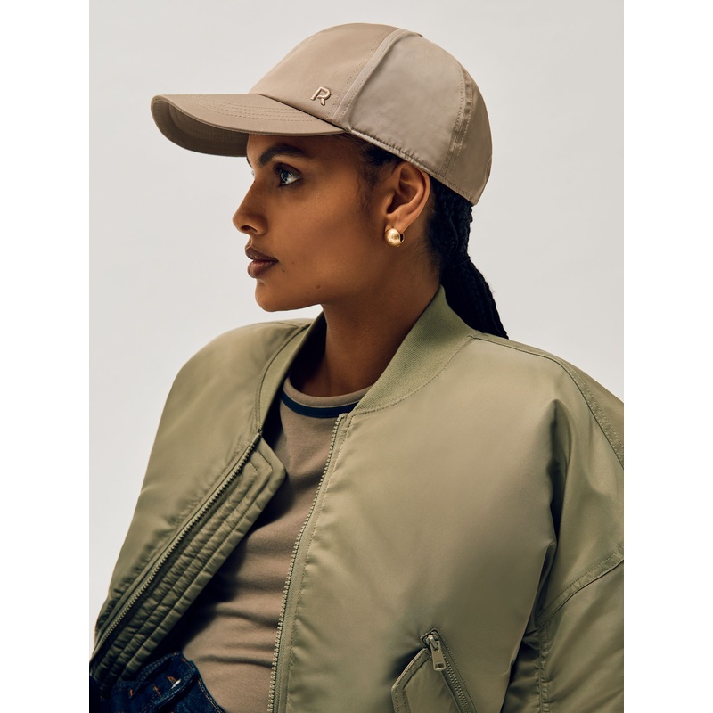 Reiss Taupe Nicole Logo-Embroidered Baseball Cap