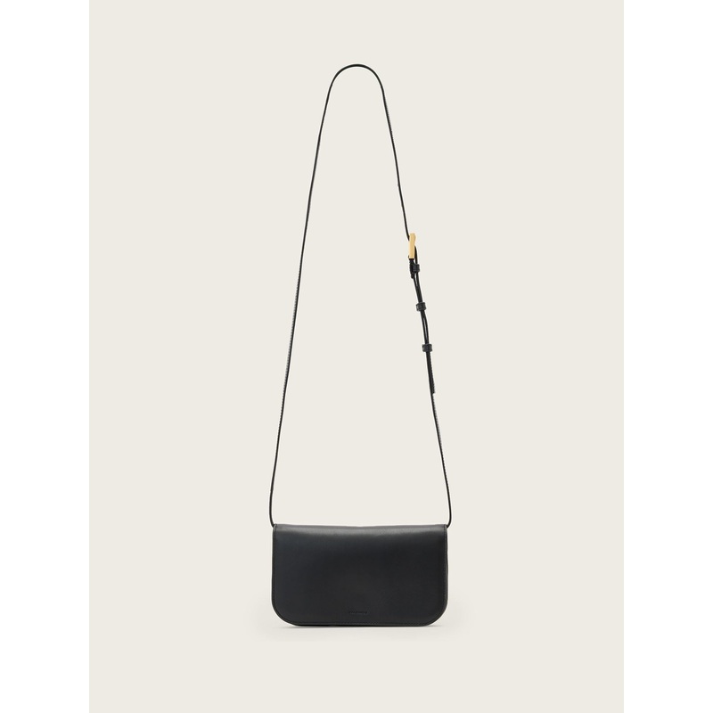 AllSaints Black Maeve Xbody Bags