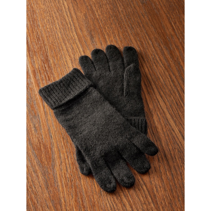 Black 100% Cashmere Gloves