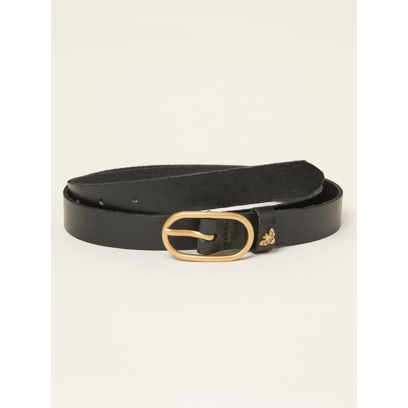 FatFace Black Bee Stud Belt