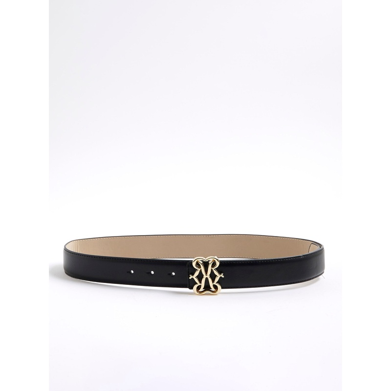 River Island Black Swirl Buckle Belt