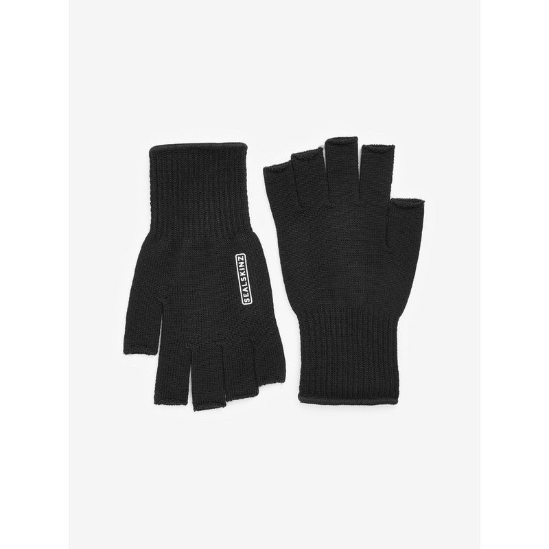 Sealskinz Thornham Solo Merino Black Mittens