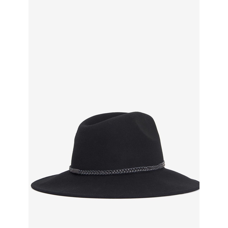 Barbour Black Tack Fedora Hat