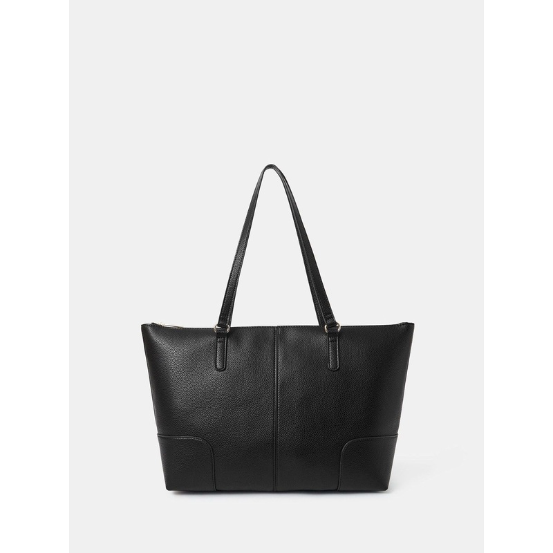 Accessorize Black Plain Tote Bag