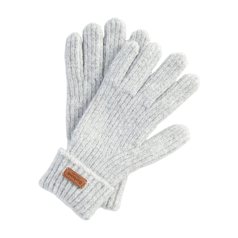 Barbour Grey Pendle Knitted Gloves