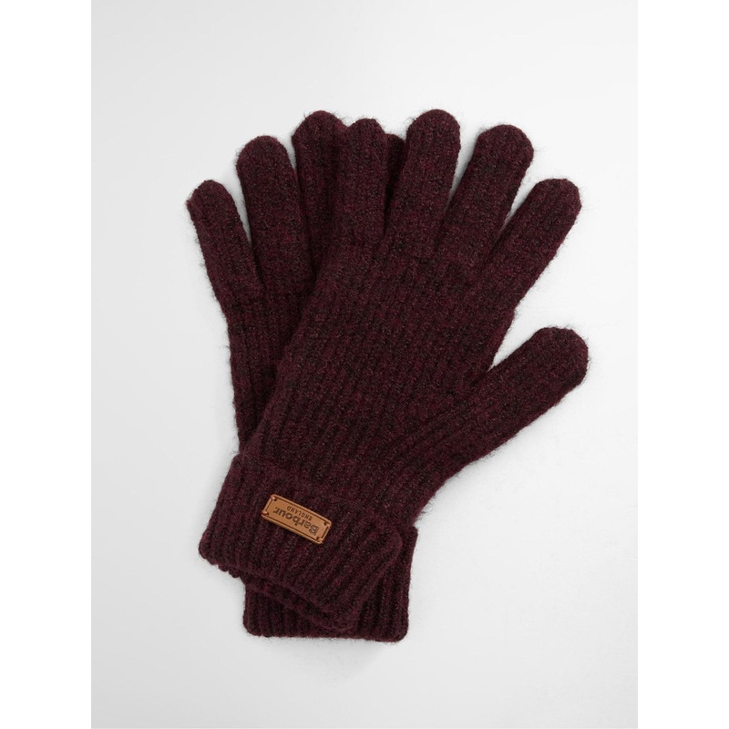 Barbour Red Pendle Knitted Gloves