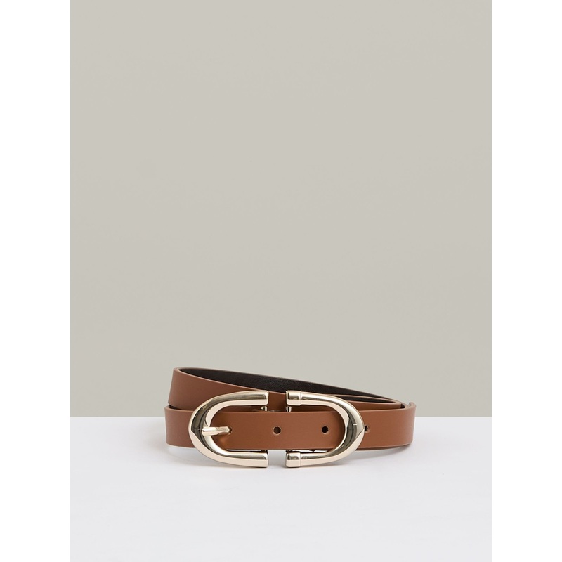 Reiss Tan Bailey Horseshoe Belt