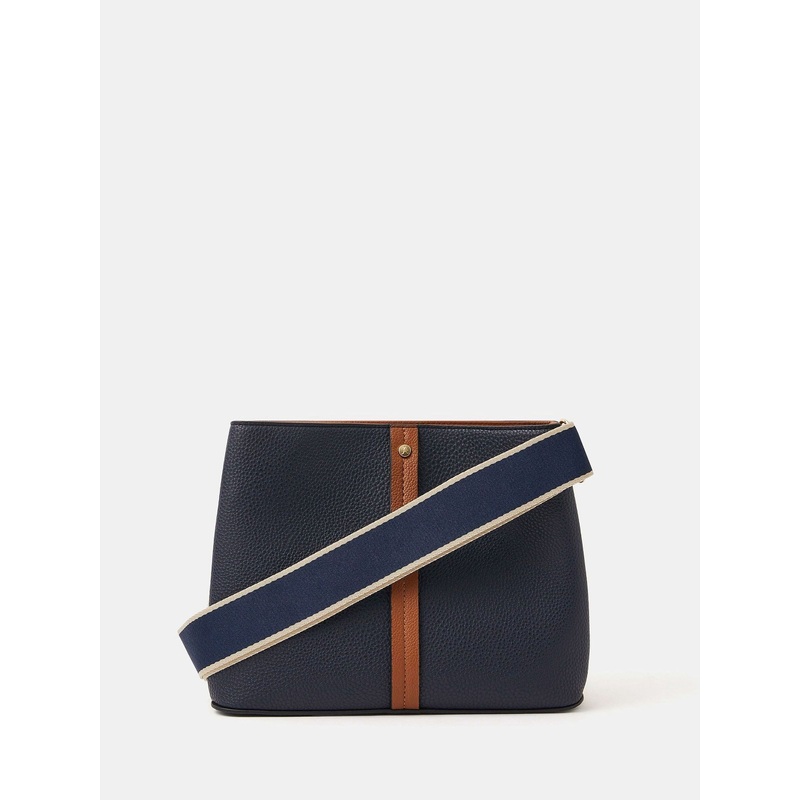 Accessorize Blue Triple Compartment Cross-Body Bag