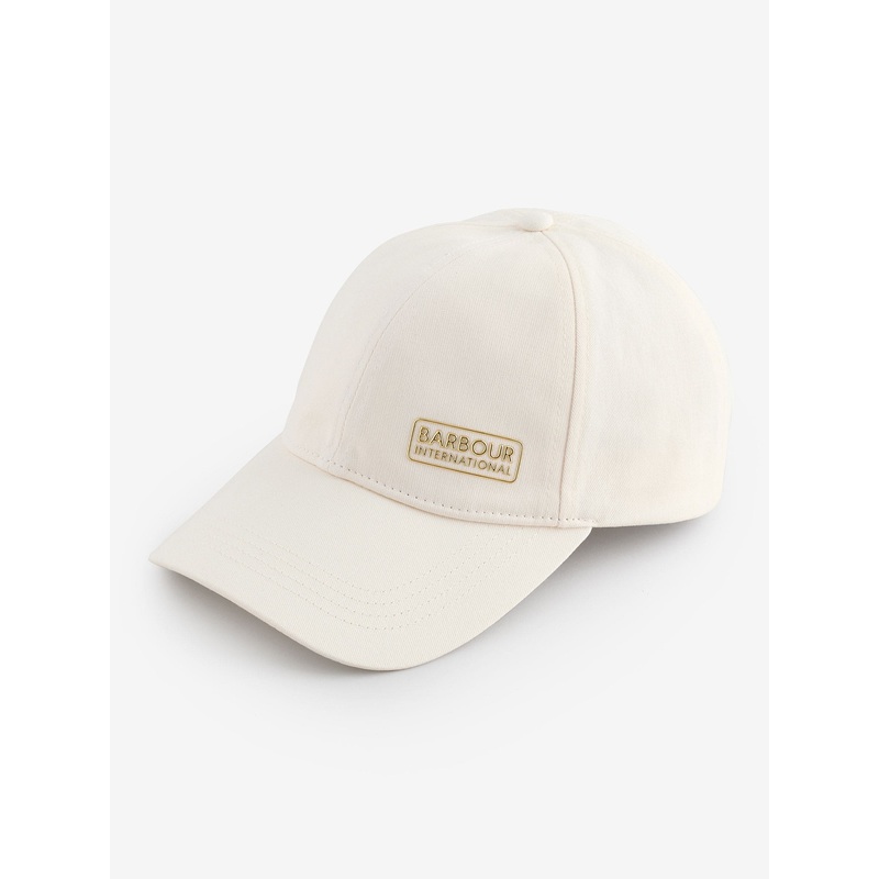 Barbour International Brill White 100% Cotton Norton Cap