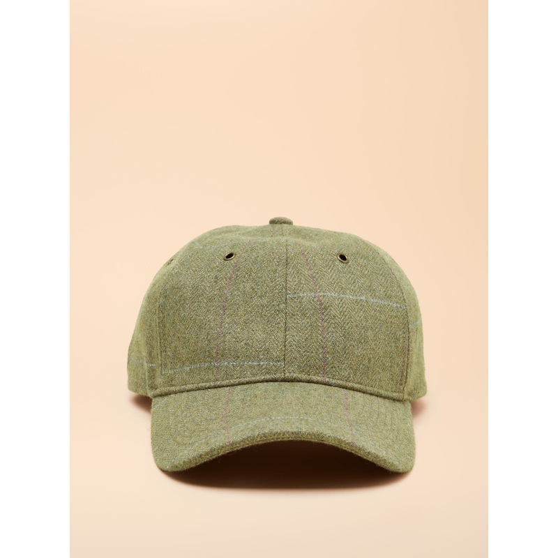 Joules Unisex Perry Green Tweed Baseball Cap