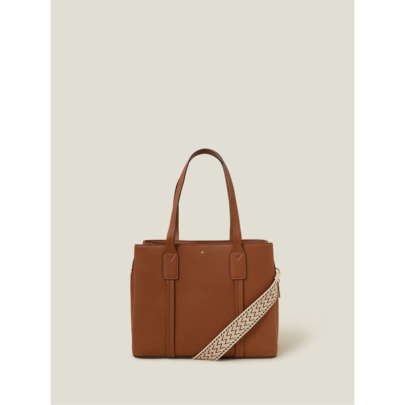 Accessorize Natural Webbing Strap Tote Bag