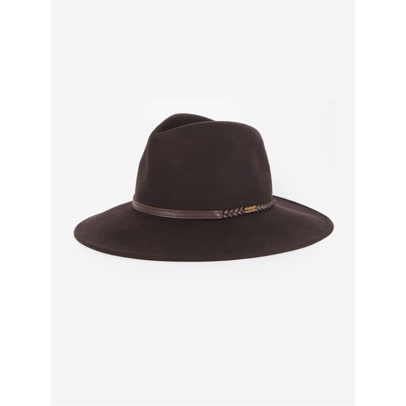 Barbour Brown Tack Fedora Hat