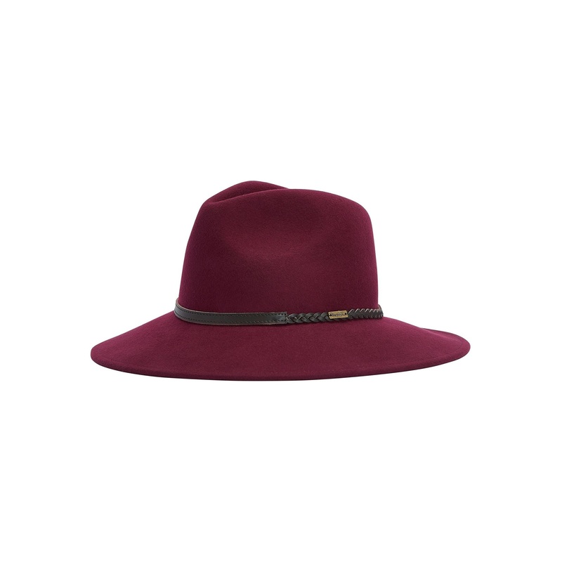 Barbour Red Tack Fedora Hat