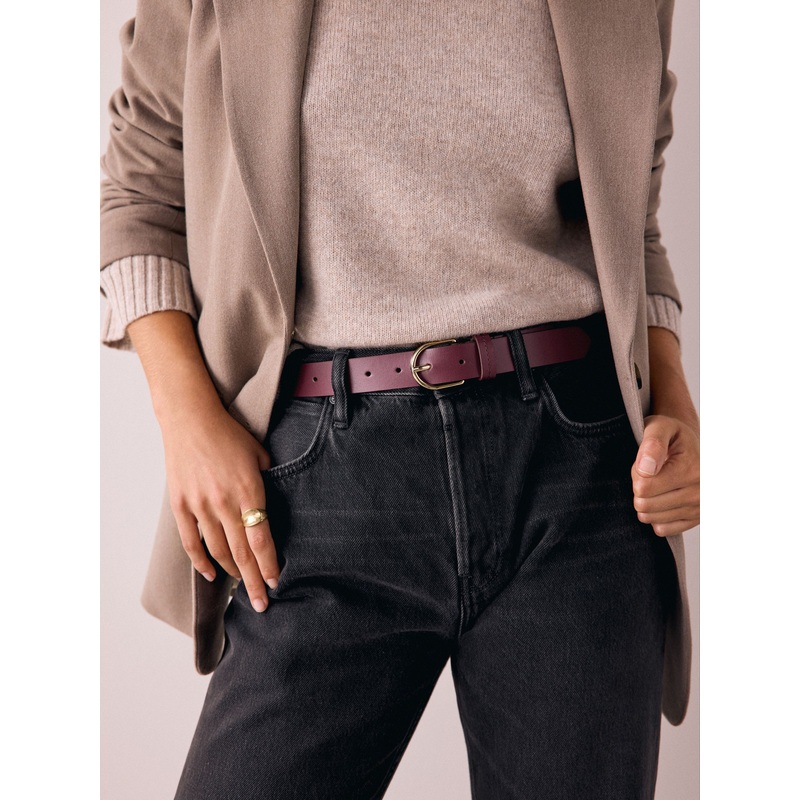 Berry Regular Leather Belt