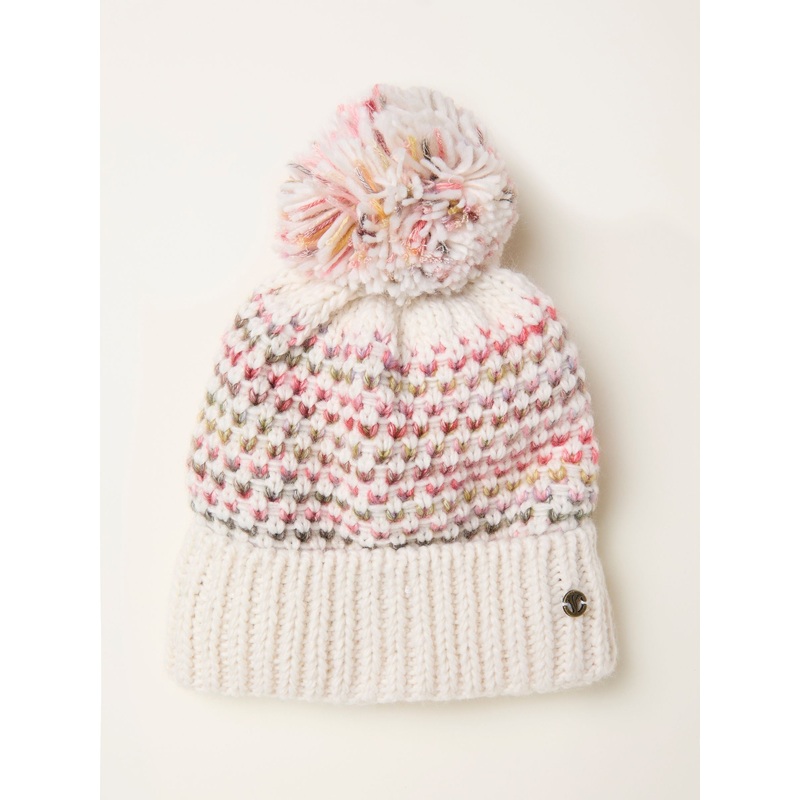 FatFace Ivory Spacedye Bobble Hat