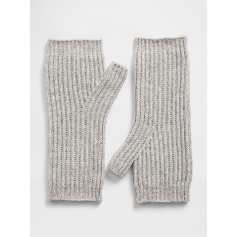 Gap Grey CashSoft Fingerless Mitten Gloves