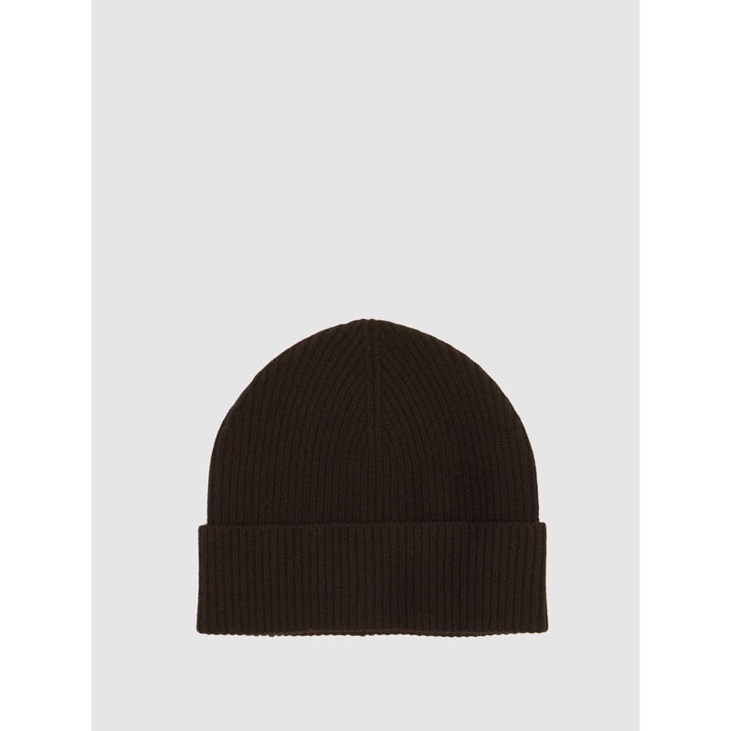 Reiss Chocolate Filipa Wool-Blend Tipped Beanie