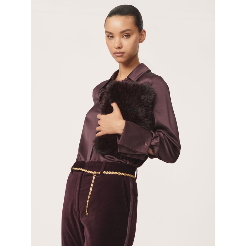 Reiss Gold Isabella Twist Chain Belt