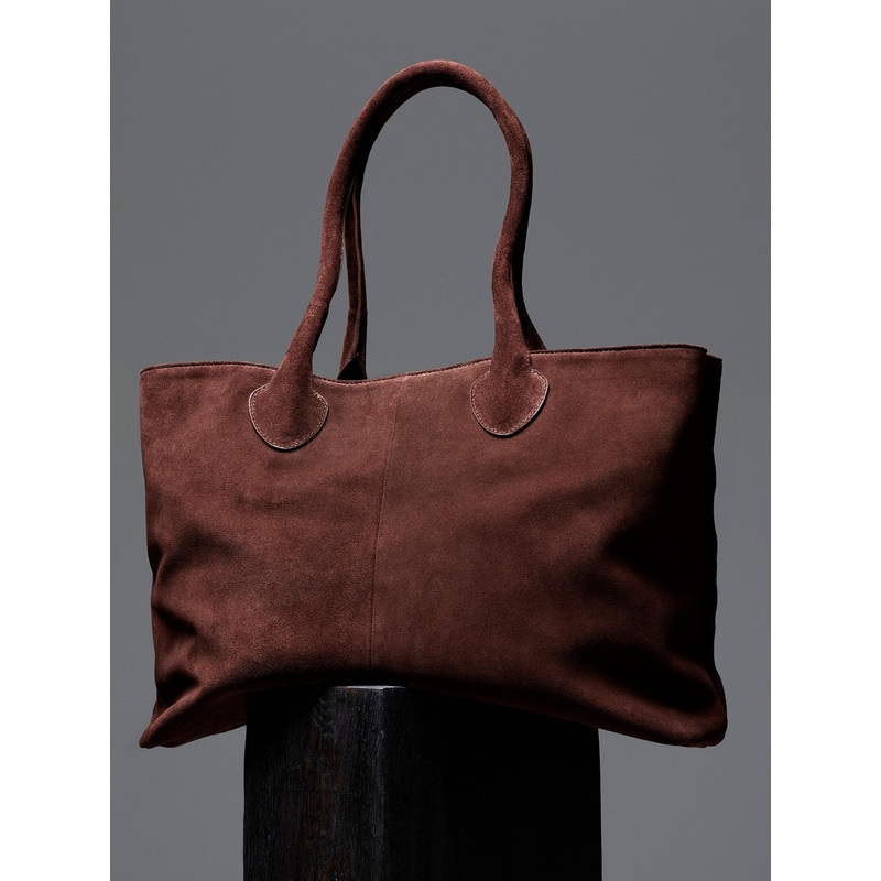 Whistles Brown Leandra Suede Tote Bag
