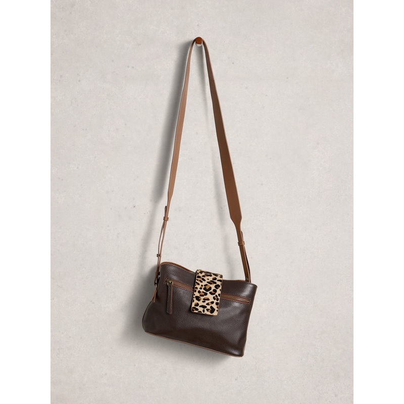 White Stuff Brown Tabby Convertible Cross-Body Bag