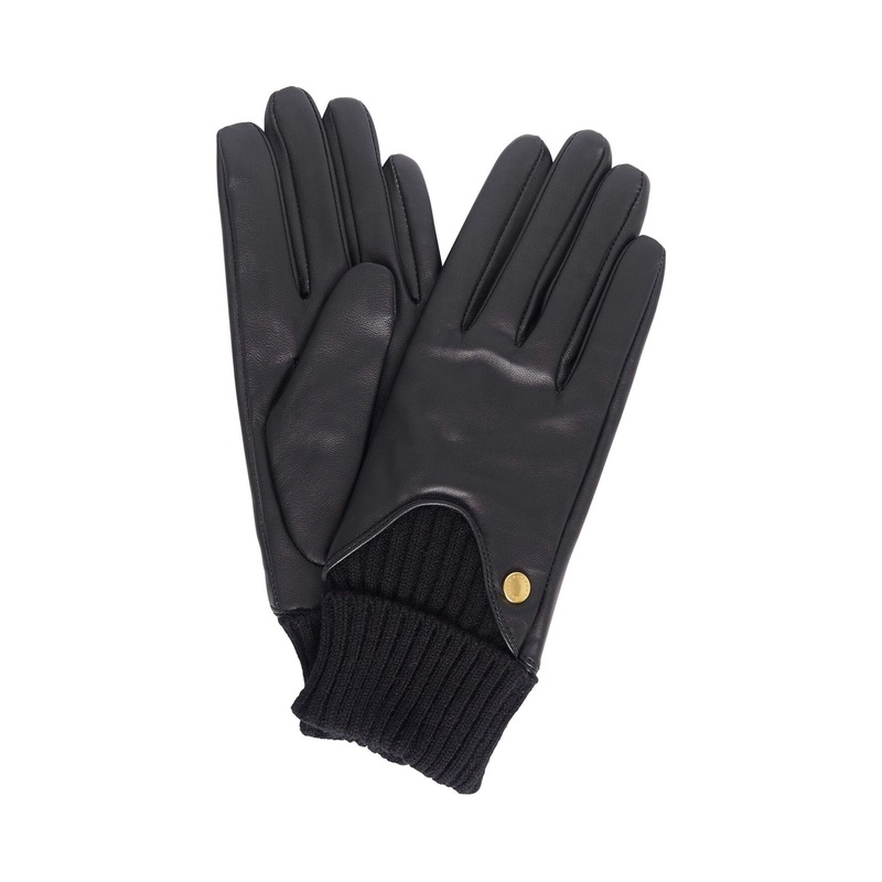 Barbour Black Deanna Leather Gloves