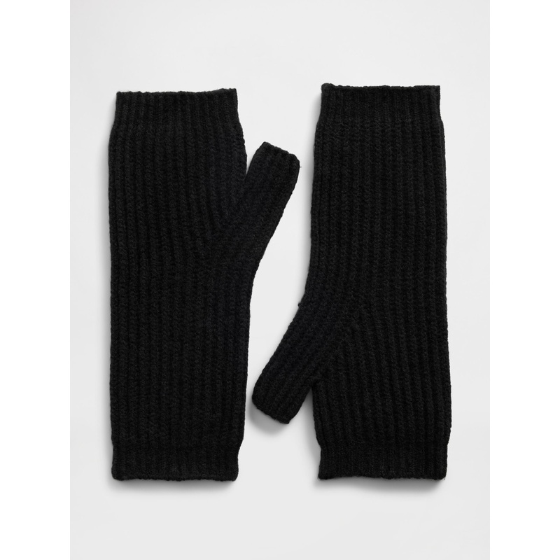 Gap Black CashSoft Fingerless Mitten Gloves