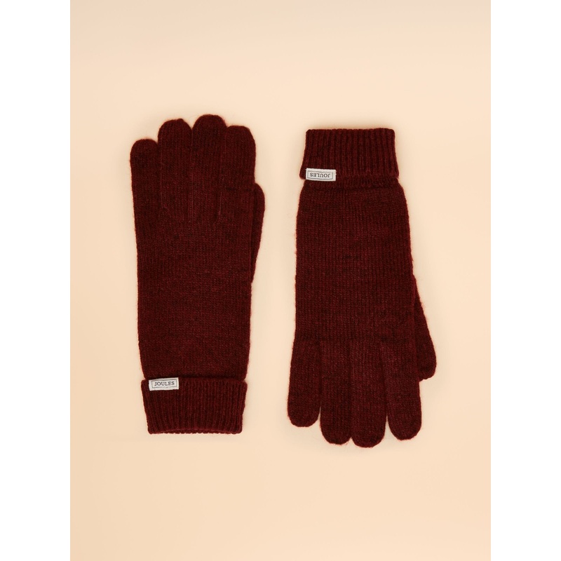 Joules Rosa Berry Red Gloves