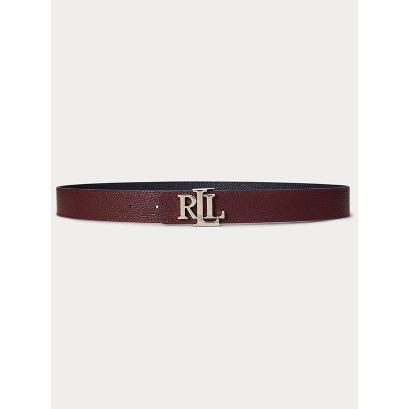 Lauren Ralph Lauren Red Leather Keeper Logo Belt