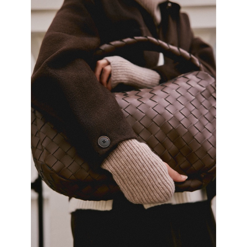 Oatmeal Wool Cashmere Handwarmer Gloves