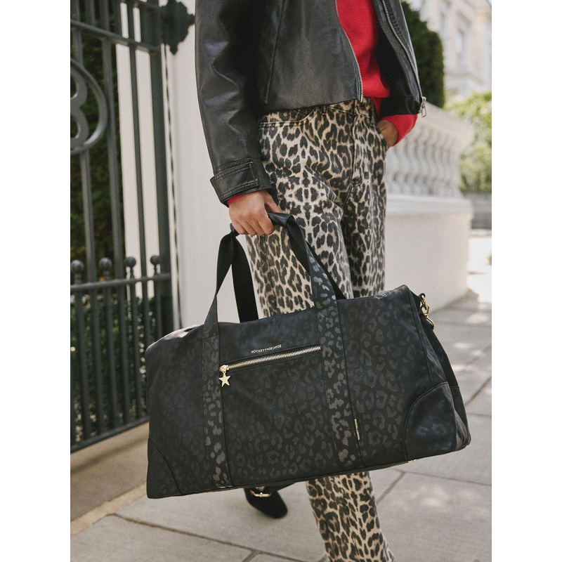 Rockett St George Black Animal Large Weekend Bag