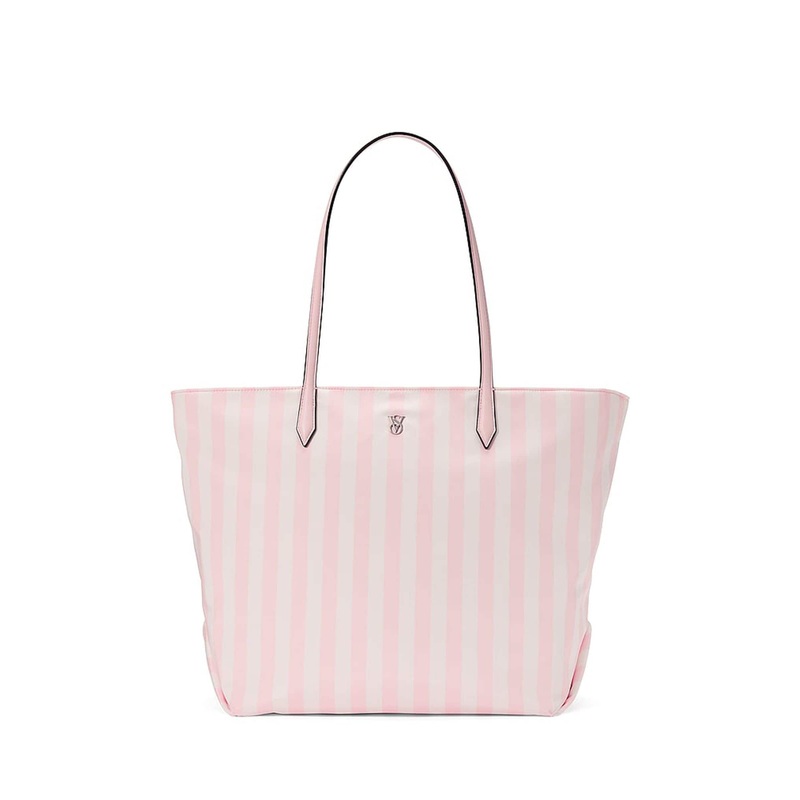 Victoria’s Secret Iconic Stripe Pink Tote Bag