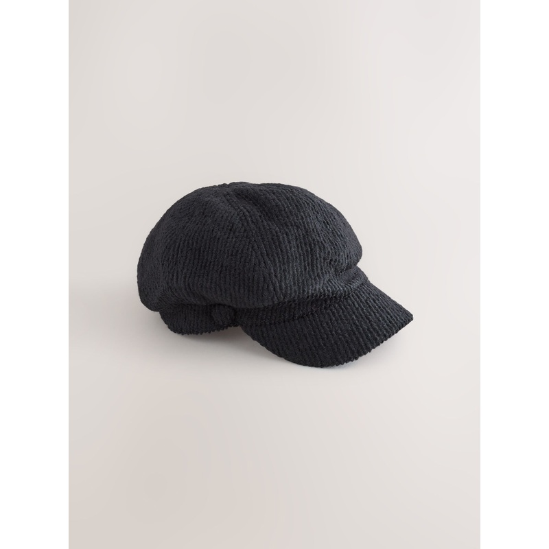 Black Cord Baker Hat