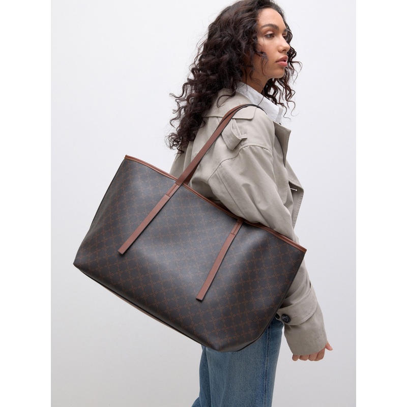 Brown Monogram Large Shoulder Bag