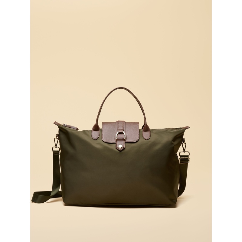 Joules Edie Khaki Green Weekend Bag with Shoulder Strap