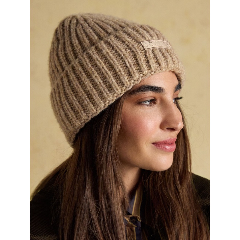 Joules Rosa Oatmeal Beanie Hat